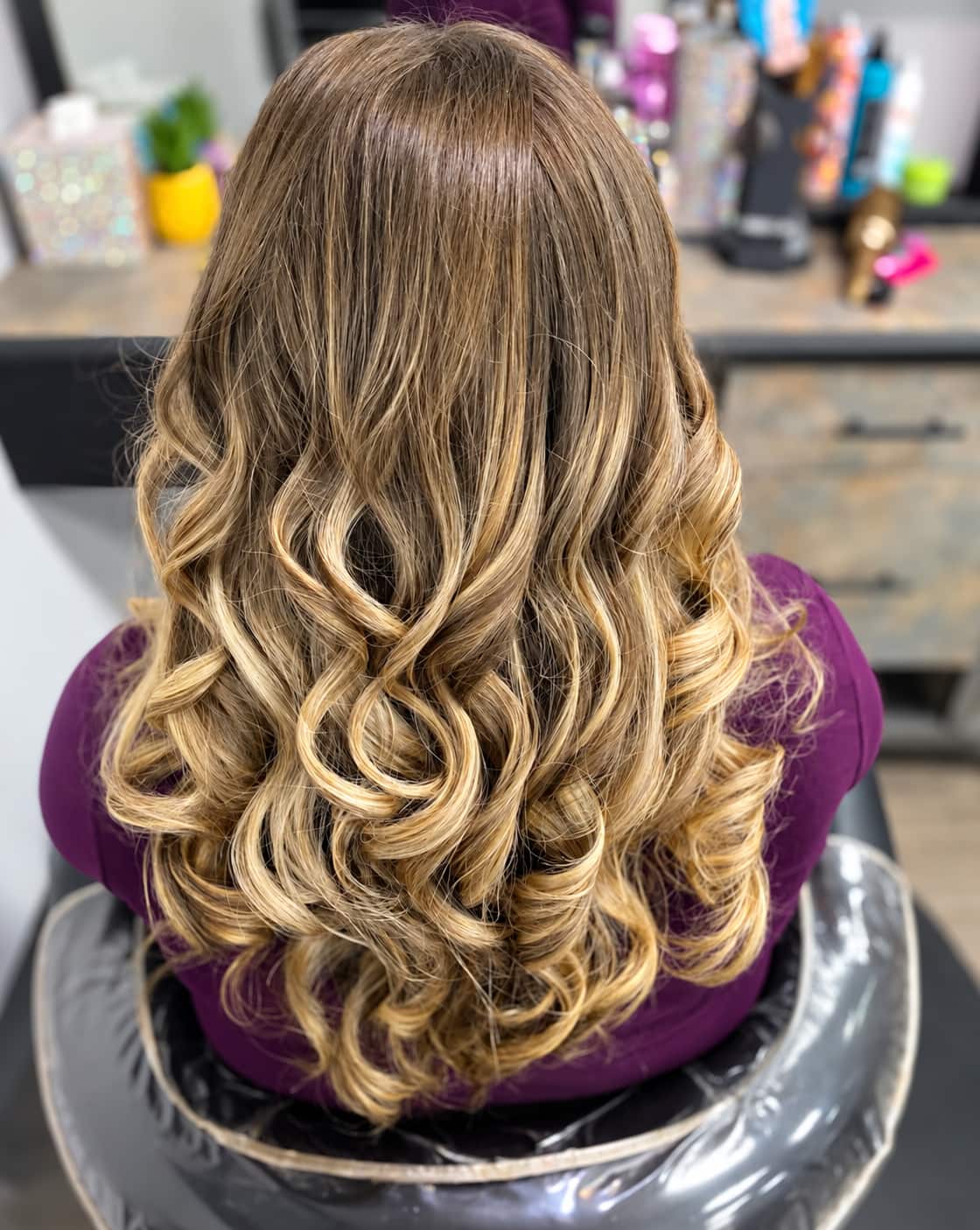Soft blonde hair with dimension